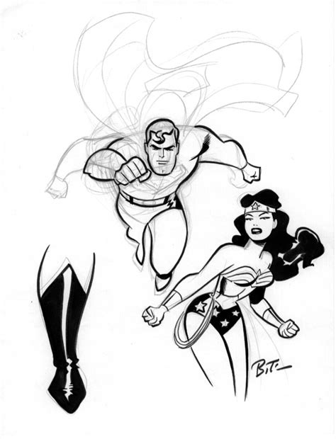 Superman And Wonder Woman Comic Art Community Gallery Of Comic Art