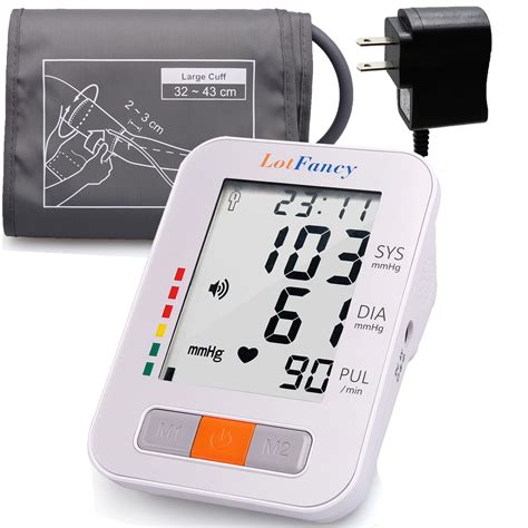 Lotfancy Arm Blood Pressure Monitor With Large Cuff And Voice Broadcast