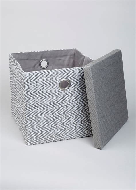 Geometric Foldable Fabric Storage Box 33cm X 33cm X 31cm Matalan