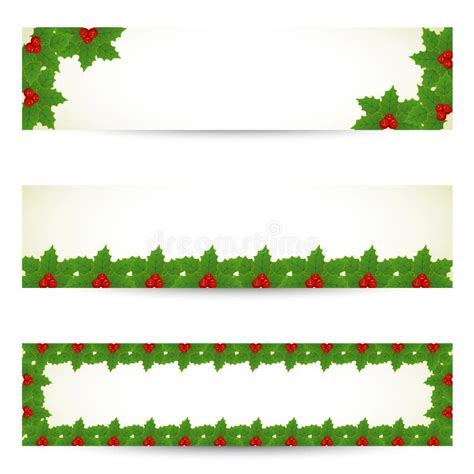 Christmas Labels Borders Blank Stock Illustration Illustration Of
