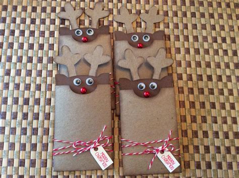 Handmade Gift Card Holders The Cutest Reindeer Gift Card Etsy