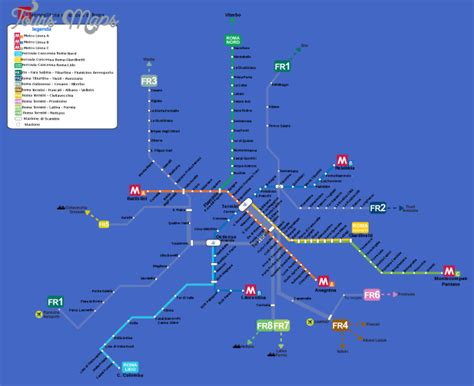 Rome Subway Map For Download Metro In Rome High Resol