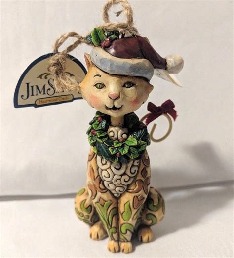 Jim Shore 2008 Cat Christmas Ornament With Tags Christmas Ornaments
