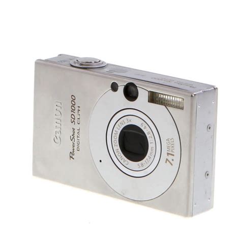 Canon Powershot Sd1000 Digital Elph Silver Digital Camera 71mp At