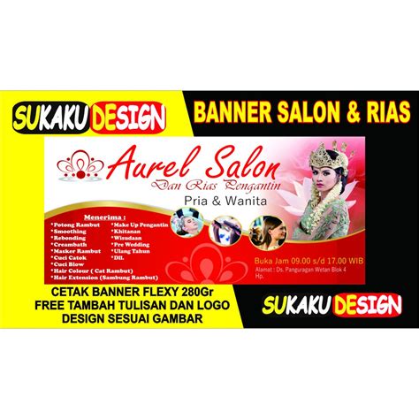 Jual Spanduk Banner Usaha Salon Dan Rias Pengantin Indonesia Shopee Indonesia