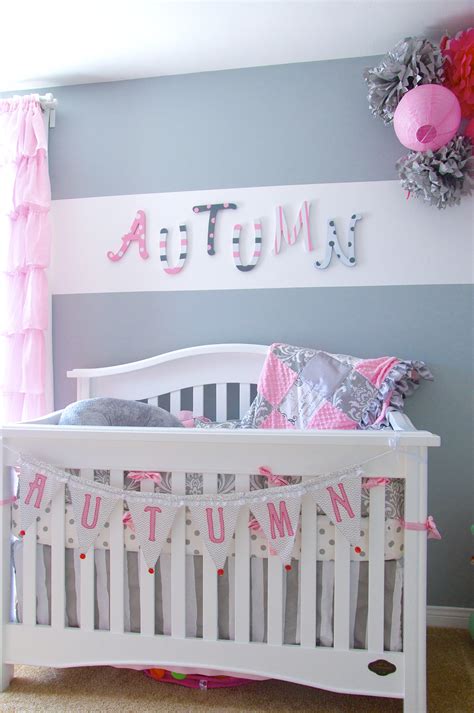 Autumns Gray And Pink Nursery Project Nursery