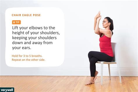 Woman Doing Chair Eagle Pose Bikram Yoga Yin Yoga Yoga Stretches