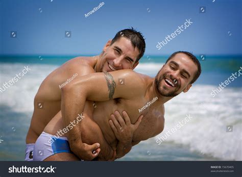 Two Gay Men Beach Stock Photo Shutterstock