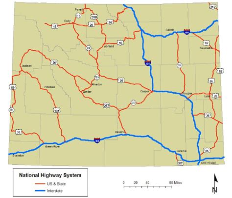 National Highway System In Wyoming Download Scientific Diagram