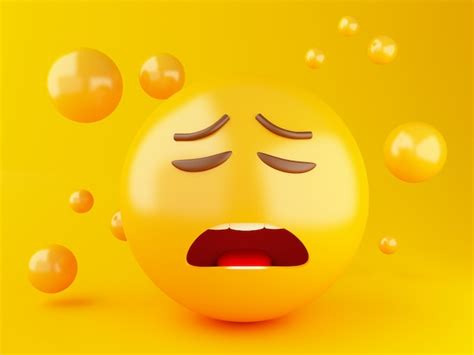 3d Ilustración Emoji Iconos Con Expresiones Faciales Concepto De Redes