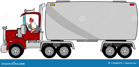 Semi Truck Driver Wearing A Face Mask Stock Illustration Illustration
