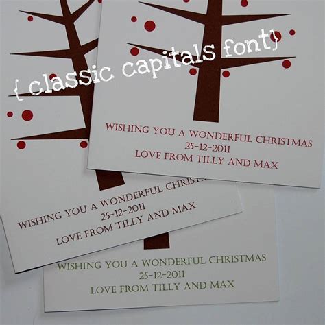 Personalised Thumbprint Christmas Tree Cards By Love Those Prints