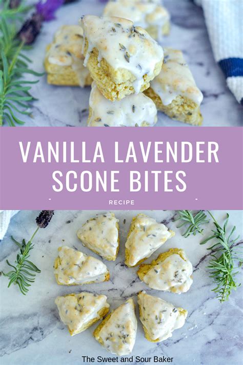Vanilla Lavender Scone Bites — The Sweet And Sour Baker