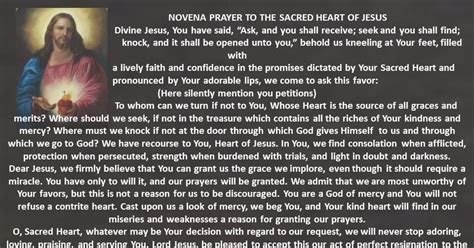 National Shrine Of The Sacred Heart First Friday Novena Prayer To The