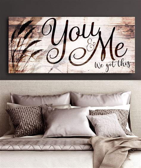 Couple Wall Art You And Me We Got This V16 Wood Frame Ready To Hang