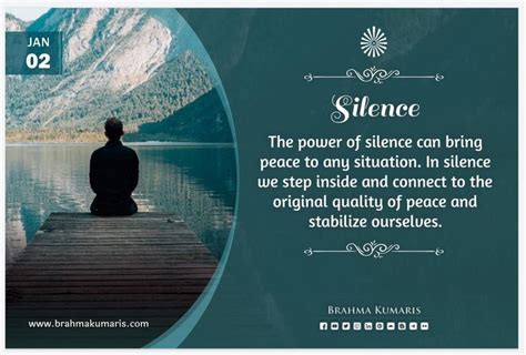 The Power Of Silence Can Bring Peace To Any Situation In Silence We