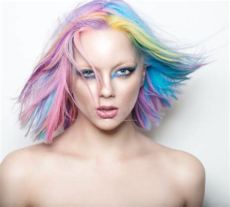 Pastel Rainbow Hair Ellis Parrinder For Culture Magazine Spin The