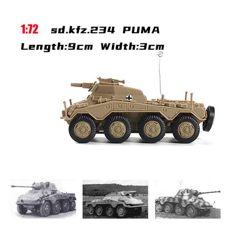 172 Puma Model Ww2 German Cougar Wheeled Armored Vehicle