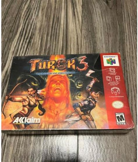 Turok 3 Shadow Of Oblivion Nintendo 64 2000 Sealed With Small