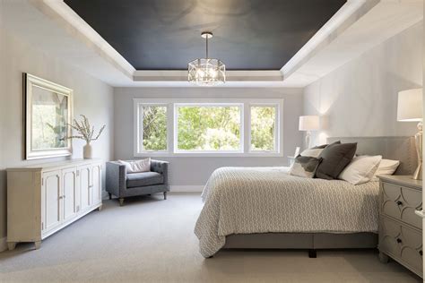 The Bold And Beautiful Black Ceiling In Bedroom