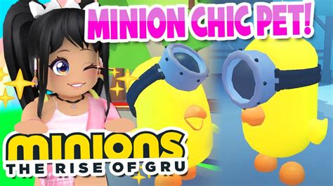 Minions Chic Pet Coming To Adopt Me The Rise Of Gru Event Roblox