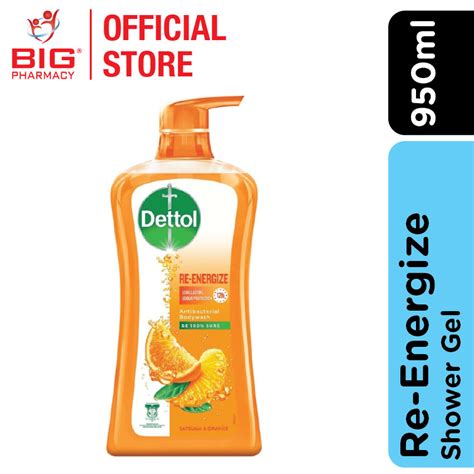 Dettol Shower Gel 950ml Re Energize Big Pharmacy