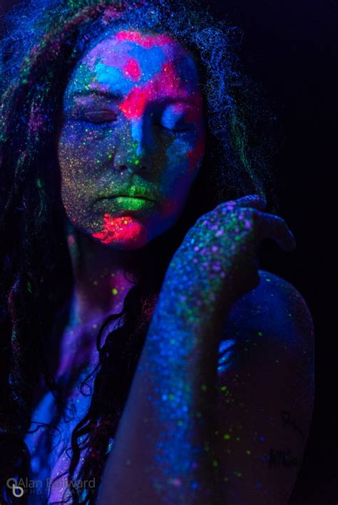 Black Light And Uv Paint Body Painting Photoshoot • Bailward Photography • Fraser Valley