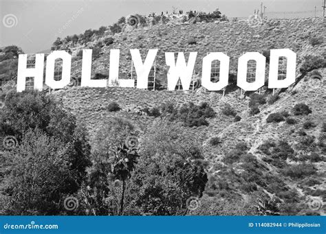 Hollywood Signworld Famous Landmark Editorial Stock Image Image Of