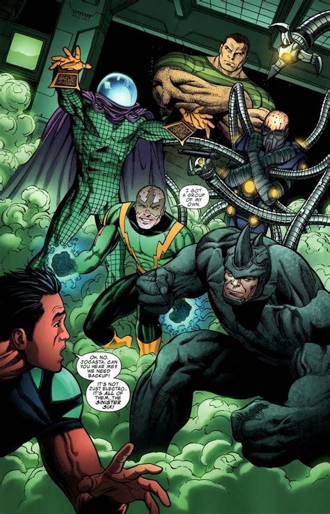 The Sinister Six Marvel Spiderman Marvel Villains Mysterio Marvel