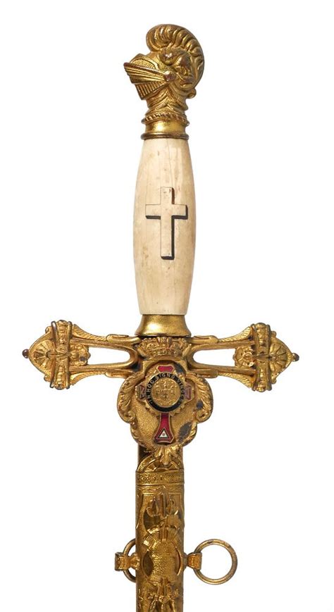 Masonic Knights Templar Ceremonial Sword Scabbard Sold At Auction On