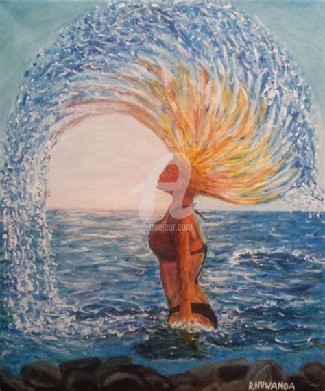 Ocean Hair Flick Painting By Robbie Nuwanda Artmajeur