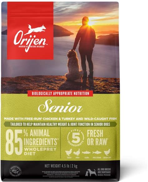 Orijen Senior Grain Free Dry Dog Food 45 Lb Bag