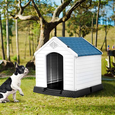 Giantex Dog House For Large Medium Dogs Waterproof Plastic Dog Houses