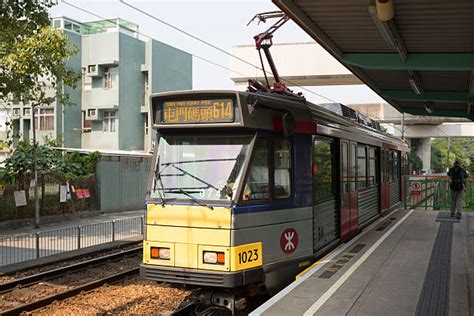 Light Rail Transit Lrt In Hong Kong Stock Photos Pictures And Royalty