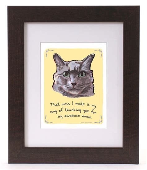 Jens Cat 8x10 Print Of Original Painting With Phrase Etsy