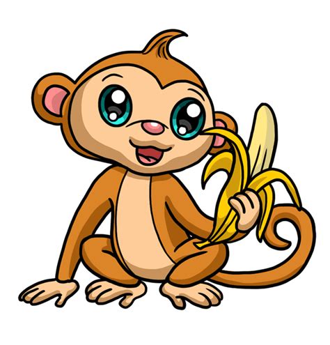 Learn How To Draw A Cute Monkey Step By Step For Beginners Easy To