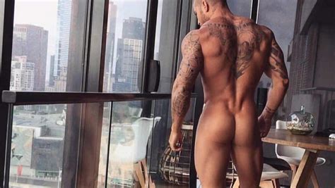 Rearview Naked Stud With Tattoos Gallery Of Men