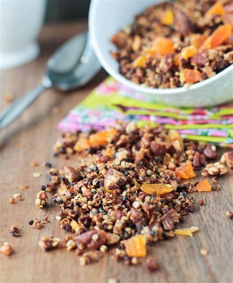 Crunchy Quinoa Breakfast Cereal Gluten Free ~ Veggie Inspired