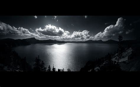 Are you searching for black and white png images or vector? lake, Landscape, Clouds, Black, White Wallpapers HD ...