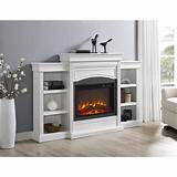 Images of Electric Fireplace With Mantel And Shelves
