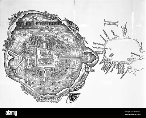 Tenochtitlan Map Black And White Stock Photos Images Alamy