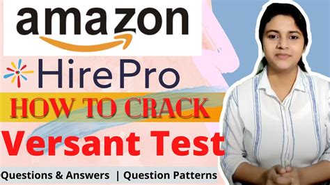 Amazon English Versant Test Amazon Written Online Assessment Test