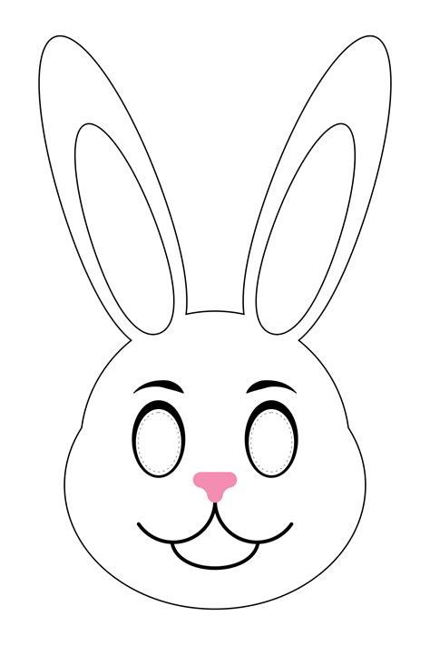 Bunny Masks Free Printable Templates Coloring Pages F