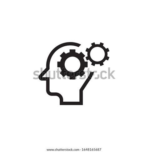 Brain Gear Logo Template Vector Icon Stock Vector Royalty Free 1648165687