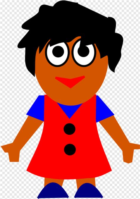 Girl In A Red Dress Animated Clipart Png Download Clip Art