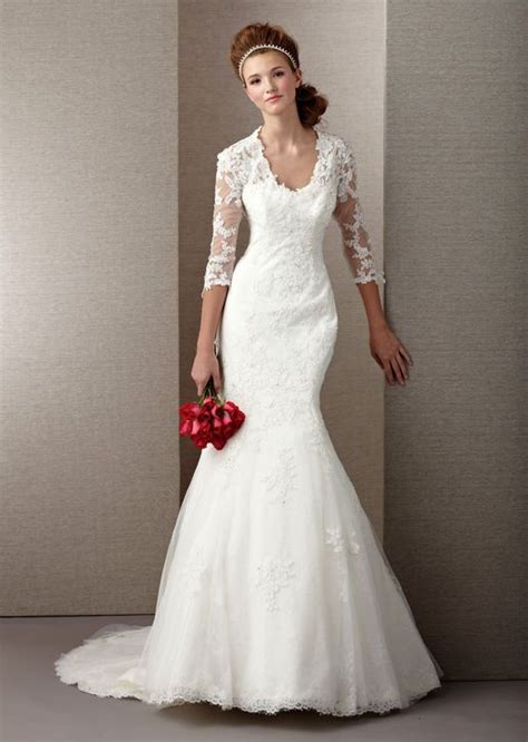 Wedding Dress Trend Long Sleeves Claudine By Alyce Paris Style 7853