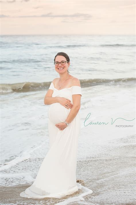 Sunset Beach Maternity Session Lauren V Photography