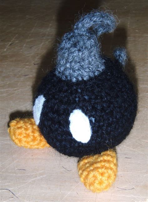 Bobomb Plushie · A Computer Game Plushie · Crochet On Cut Out Keep