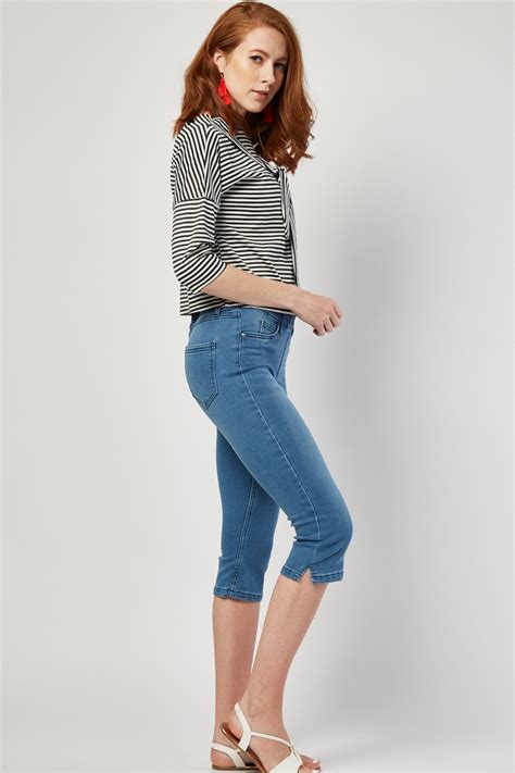 Cropped Low Waist Jeans Just 7