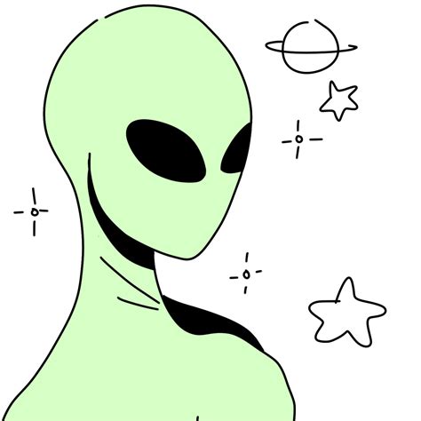 Drawing Art Black And White Fashion Green Space Icon Reblog Doodle Hahah Theme Alien Squad